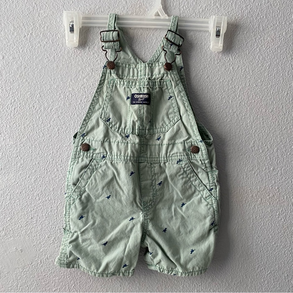 Oshkosh B’gosh | Baby Boy Green Dinosaur design overall Size 18M